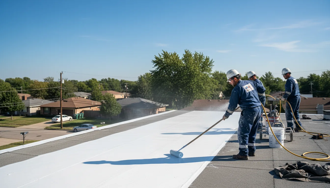 Commercial roof coating in Marion, VA near me